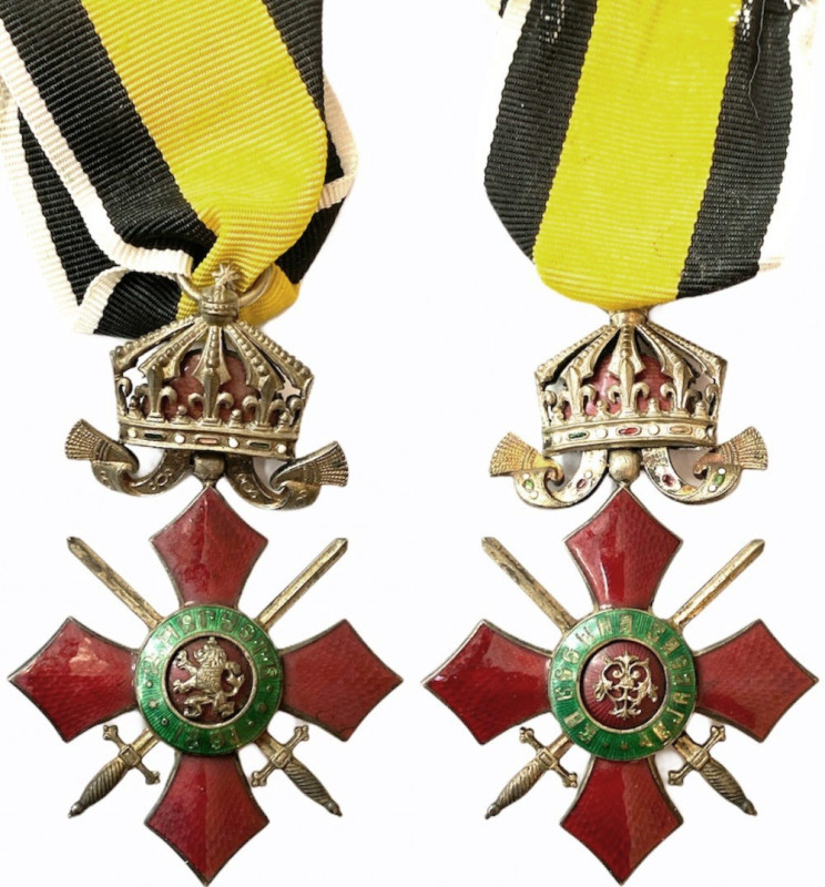 BULGARIA
ORDER OF MILITARY MERIT, 1891
5th Class Cross (Knight) with Crown, in...