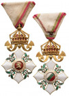BULGARIA
ORDER OF CIVIL MERIT, 1891
4th Class Cross (Officer), 4th Type, Republic (Bulgarian national colors instead of cypher 1944-46), instituted ...