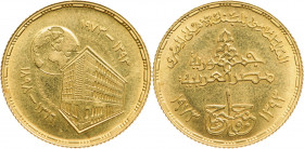 EGYPT
National Bank of Egypt Pound 1973
 Gold (8,49 g). KM 440. UNC 
Estimate: EUR 500 - 1000