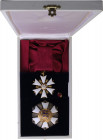 ESTONIA
Order of the White Star
Grand Cross Set, instituted in 1936. Sash Badge, 65 mm, gilt Silver, both sides enameled, original suspension ring a...