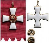 FINLAND
ORDER OF THE LION OF FINLAND
Grand Cross Sash Badge, 1st Class, instituted in 1942. Sash Badge, 57 mm, gilt Silver, Finnish hallmark "925" a...