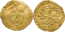 FRANCE
Francois I (1515-1547) Ecu d'or au soleil, Paris.
Gold, 3.30 g, Dupl. 775 VF-
Estimate: EUR 350 - 700