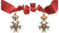 FRANCE
ORDER OF THE LEGION OF HONOR
Commander's Cross, 2nd Empire (1852-1870), 3rd Class, instituted in 1802. Neck Badge, 87x59 mm, GOLD, both sides...