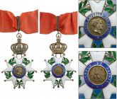 FRANCE
ORDER OF THE LEGION OF HONOR
Commander's Cross, 2nd Empire (1852-1870). Neck Badge, silver gilt, chip on front and back of one point. Interes...