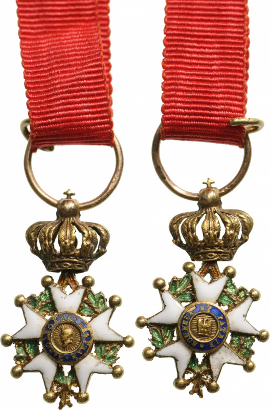 FRANCE
ORDER OF THE LEGION OF HONOR
Officer`s Cross Miniature, 2nd Empire (185...