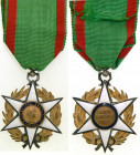 FRANCE
ORDER OF AGRICULTURAL MERIT
Knight`s Cross, instituted in 1883. Breast Badge, gilt Silver, 43 mm, both central medallions gilt enameled, orig...