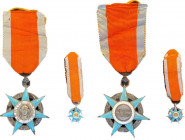 FRANCE
SOCIAL MERIT ORDER
Knight's Crosses, 3rd Class, instituted in 1936. Breast Badges, 39 mm,/14 mm, Silver, enameled, central medallions silver,...