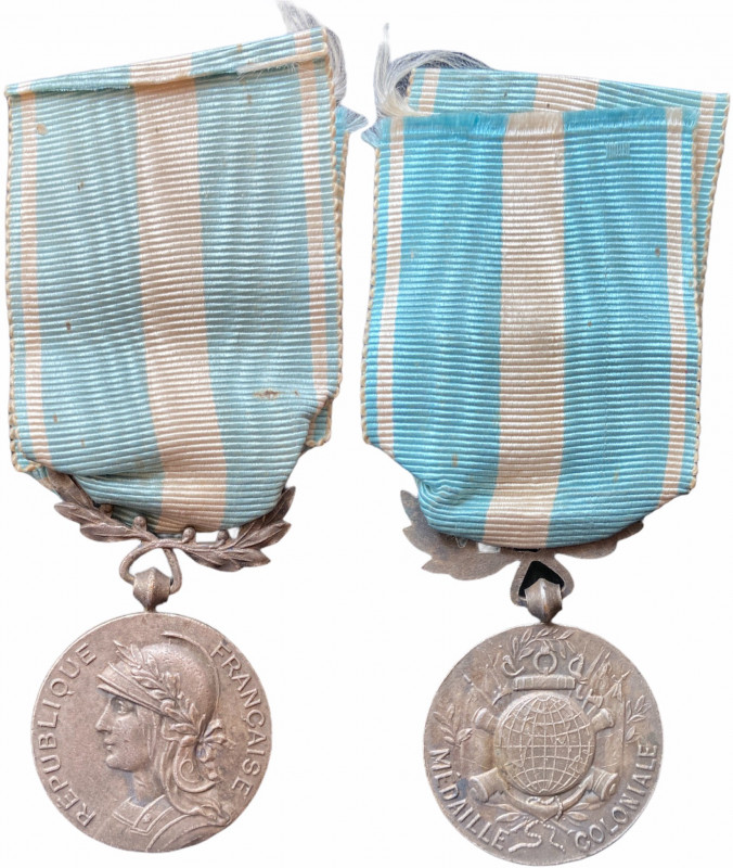 FRANCE
Colonial Medal, instituted in 1893
Breast Badge, 26 mm, Silver, origina...