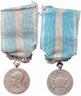 FRANCE
Colonial Medal, instituted in 1893
Breast Badge, 26 mm, Silver, original suspension ring and ribbon, a slightly reduced size. Rare! I R! 
Es...