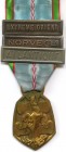 FRANCE
1939-45, War Commemorative Medal
Breast Badge, 40x28 mm, Bronze, ribbon bars "Extreme Orient, Norvege, Atlantique", original suspension ring ...
