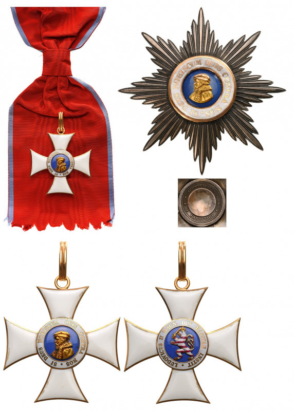 GERMANY - HESSEN-DARMSTADT
Order of Philip the Magnanimous 
A Grand Cross Set,...