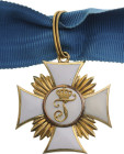 GERMANY - WURTTEMBERG
Order of Friedrich 
Knight`s Cross 1st Class, instituted in 1830. Breast Badge, 37 mm, GOLD, enameled (minor repairs), origina...