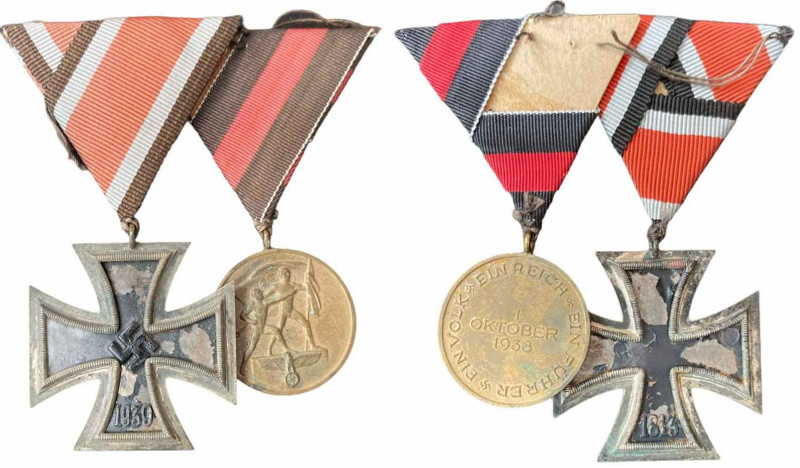 GERMANY - 3RD REICH
Iron Cross 1939 Group
Medal Bar comprised of the Iron Cros...