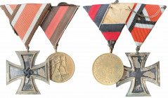 GERMANY - 3RD REICH
Iron Cross 1939 Group
Medal Bar comprised of the Iron Cross, 2nd Class 1939 and Entry Into The Sudetenland Medal. Breast Badges,...