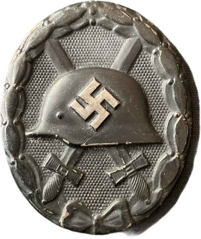 GERMANY- 3RD REICH
Wounded Badge
Black Grade. Breast Bagde, 44x37 mm, blackene...