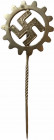 GERMANY- 3RD REICH
German Labour Front Members Pin (DAF)
Breast Pin, 50x19 mm, white metal. I 
Estimate: EUR 75 - 150