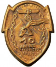 GERMANY- 3RD REICH
Badge for the 10 Years from the Liberation of the Palatinate, 1934 
Breast Badge, 34x28 mm, Brass, horizontal pin on the back. I ...