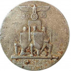GERMANY- 3RD REICH
Reichspartei Tag Badge 1936
Breast Badge, 40 mm, Aluminium, maker`s mark "BH MAYER PFORZHEIM", horizontal pin on the back. II- 
...