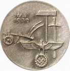 GERMANY- 3RD REICH
1st of May Labor Day 1936
Breast Badge, 35 mm, Aluminium, maker`s mark "GEBRUDER SCHMIDT OBERSTEIN", horizontal pin on the back. ...