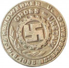 GERMANY- 3RD REICH
Handweker und Gewerbmesse Gross-Umstadt Badge 1936
Breast Badge, 35 mm, Aluminium, pin on the back missing. II 
Estimate: EUR 75...