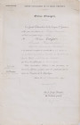 GREECE
ORDER OF THE REDEEMER
Original Awarding Document for a Grand Officer. Awarded to Philippe Crozier Chief of the Service of the Protocol of the...
