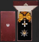 GREECE
Order of the Phoenix 
Grand Cross Set, 2nd Type (King Paul) from 1947. Sash Badge, 88x63 mm,Silver gilt, obverse enameled (minor damage), sup...