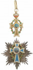 GREECE
Order of St Mark Alexandria Patriarchate
Grand Cross Set, 1st Class. Sash Badge, 86x46 mm, gilt Silver, lacquered, central medalion enamemeld...