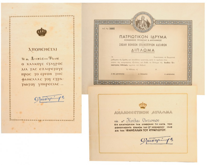 GREECE
3 DIFFERENT GREEK CERTIFICATES AND AWARDING DOCUMENTS
Diploma of the Pa...