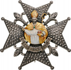 ITALY - KINGDOM Of NAPLES AND Of THE TWO SICILIES
Order of St. Januarius 
A breast star of the Order, 78 mm, silver with beaded ornamentation; polyc...