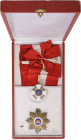 ITALY
ORDER OF THE CROWN OF ITALY
Grand Cross Set, instituted in 1868. Sash Badge, 53 mm, gilt Silver, enameled, gilt superimposed parts, original r...