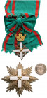 ITALY
ORDER OF MERIT OF THE ITALIAN REPUBLIC
Grand Cross Set, 1st Class, 1st Type, instituted in 1951. Sash Badge, 63 mm, gilt Bronze, both sides en...