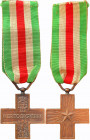 ITALY
War Cross 1st WW
Breast Badge, 37.5 mm, original suspension ring and ribbon. I 
Estimate: EUR 60 - 120