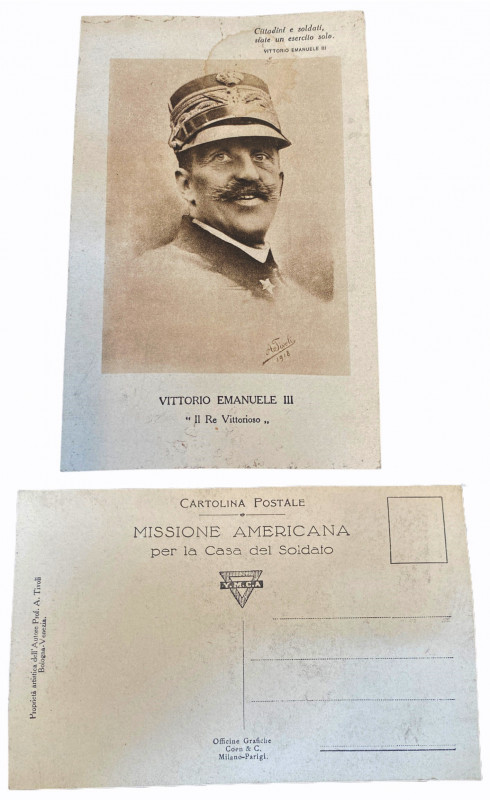 ITALY
Vittorio Emanuele III Postal Card
Vittorion Emanuelle III portrait posta...