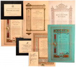 ITALY
Personnal group of 8 Documents 
Personnal group of 8 very decorative documents for the marriage and funeral of a noble family. Interesting gro...