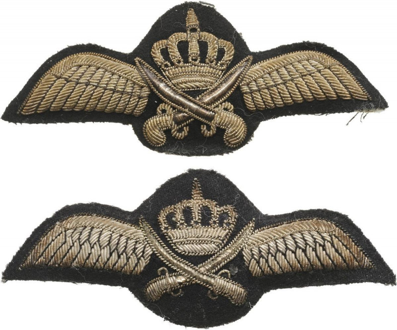 JORDAN
Pilot Wings
2 Pilot Wings of the Arab Army, type 1. Breast badges, 50x1...