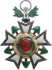 LEBANON
NATIONAL ORDER OF THE CEDAR
Grand Cross Set, 1st Class, instituted in 1936. Sash Badge, 60x75 mm, silver, central medallion silver gilt, bot...
