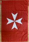 MALTA
ORDER OF MALTA
Flag, 146,5 x 96 cm, Red knitted polyester. Very large and attractive, in superb condition and rare! 
Estimate: EUR 350 - 700
