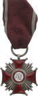 POLAND
Cross of Merit
2nd Class, instituted in 1923. Breast Badge, 40 mm, Silver, on reverse "LJ", one side enameled, original suspension ring and r...