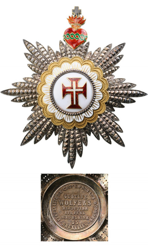 PORTUGAL
Supreme Order of the Christ 
A Breast Star of the Order, 76 mm, with ...