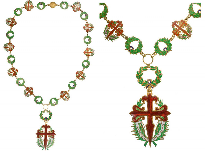 PORTUGAL
ORDER OF SAINT JAGO (SAINT JAMES) OF THE SWORD
A Grand Collar, 2nd Ty...