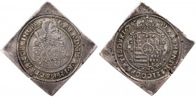 ROMANIA - TRANSYLVANIA
Gabriel Bethlen (1613-1629)
Double Gulden Klippe, 1628 CC, Kaschau. Armored half-figure right holding scepter. Rev. Crowned a...