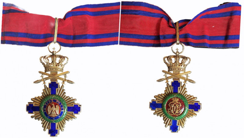 ROMANIA
ORDER OF THE STAR OF ROMANIA, 1865
Commander`s cross for Military in T...