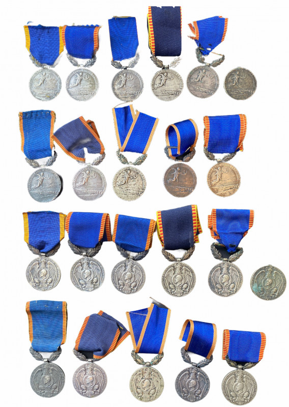 ROMANIA
Lot of 11. Country 's Upsurge Medal, 1913
Breast Badges, 33 mm, silver...