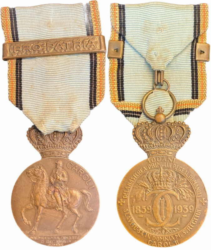 ROMANIA
The Centennial Medal with bar Pro Patria, instituted on 5th of May, 193...