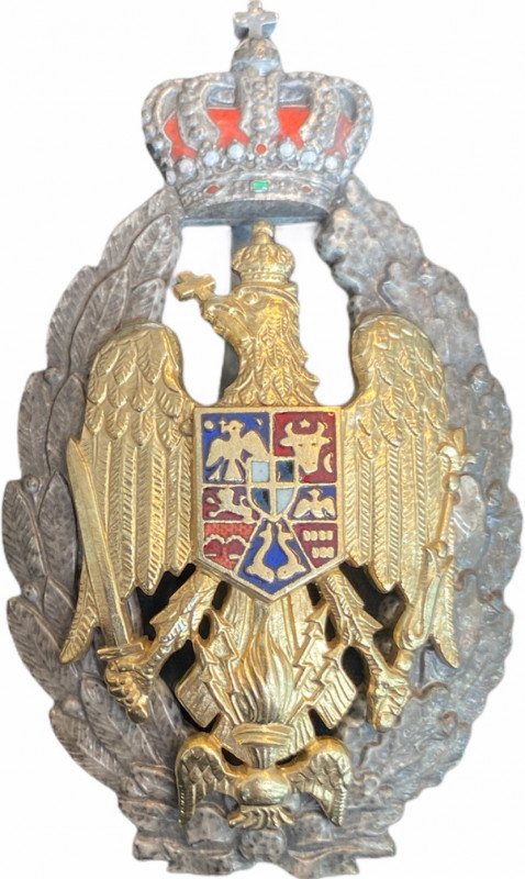 ROMANIA
REGIMENTAL BAGDE OF THE "HIGHER WAR SCHOOL GRADUATES"
Breast Badge, 80...