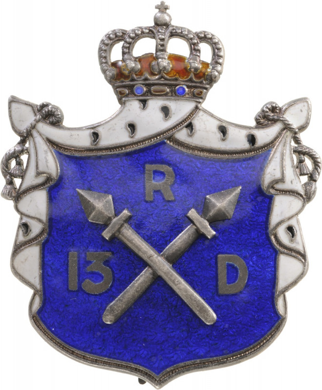 ROMANIA
Badge of the 13th Infantry Regiment(Dorobanti) - Stefan cel Mare
Breas...