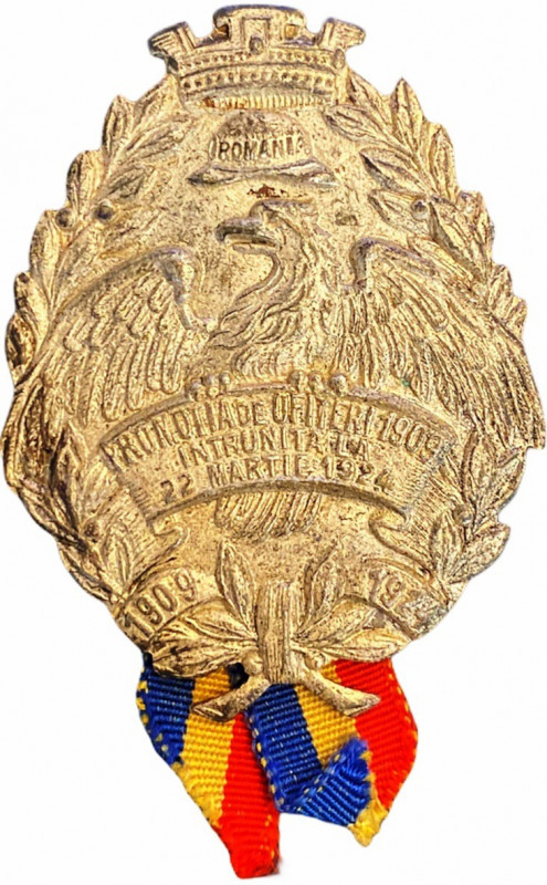 ROMANIA
Badge of the Meeting of the Infantry Officer`s Class of 1909, on the 22...