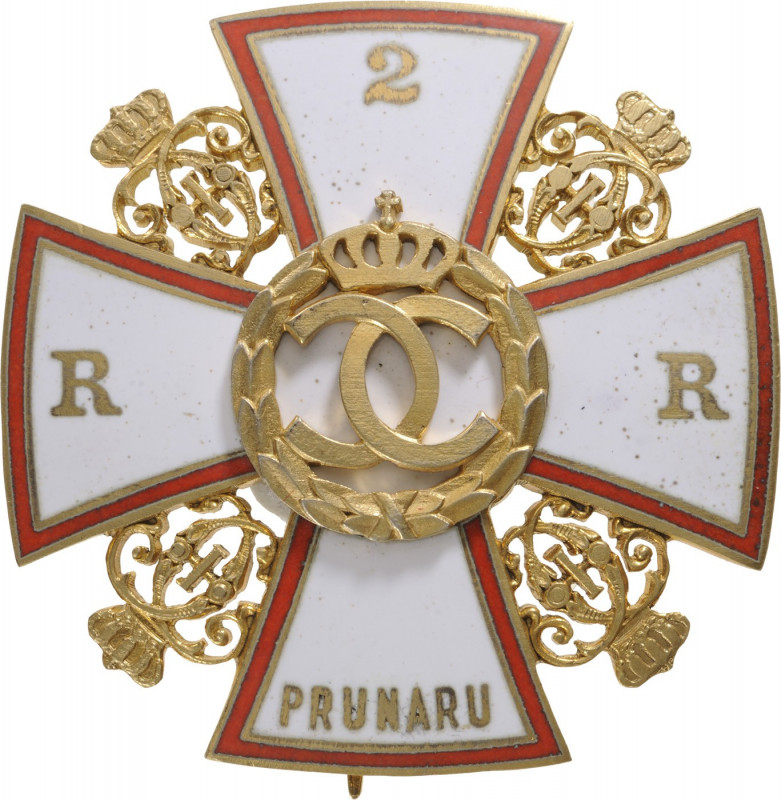 ROMANIA
REGIMENTAL BADGE OF THE 2nd Rosiori Regiment - Prunaru
Breast Badge, 4...