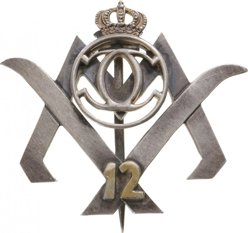 ROMANIA
Badge of the 12th Mountain Riflemen Battalion
Breast Badge, 32x38 mm, ...