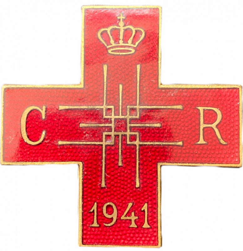 ROMANIA
Distinctive Insignia of the National Society of the Red Cross, 1941
Br...